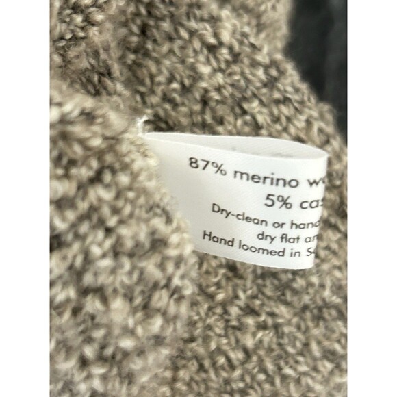 Eskandar Cardigan Sweater‎ Women One Size Brown Oversized Merino Wool Cashmere - Picture 3 of 16